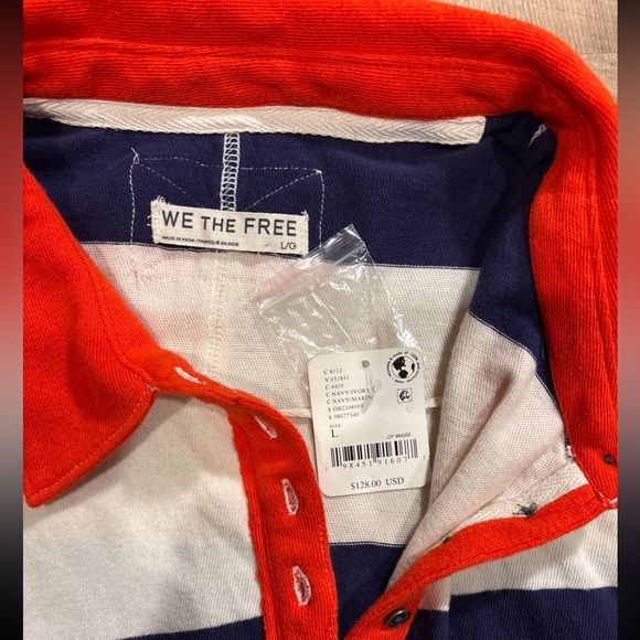 We The Free Prime Time Rugby Maxi Tee- NWT - Picture 6 of 6